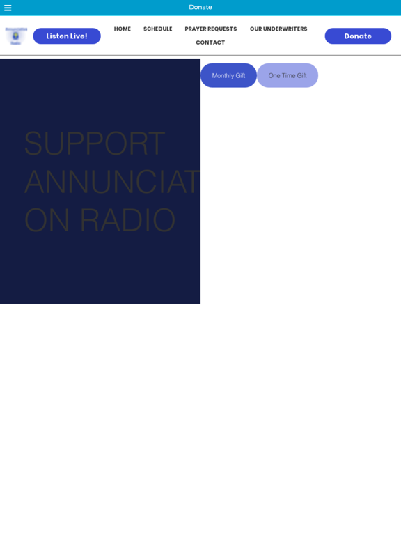 Annunciation Radio Toledo iPad screenshot 2 - Entertainment app