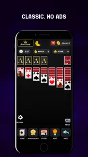 classic solitaire - dark mode iphone screenshot 1