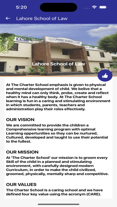 Lahore School of Law Screenshot