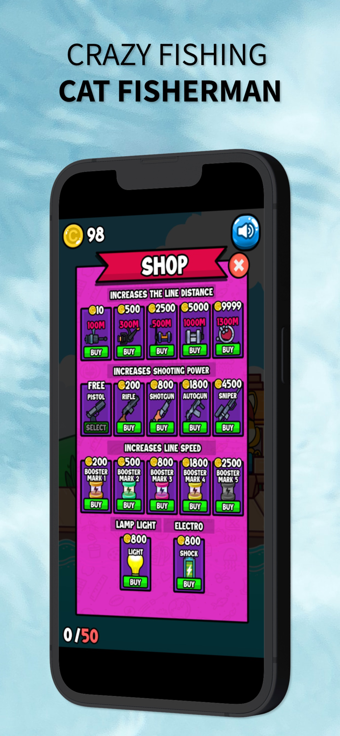 Crazy Fishing - Cat Fisherman