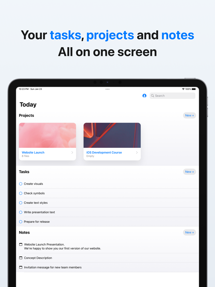 Treedo – notes, todo, projects