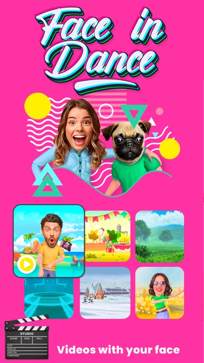 Face in dance for make videos