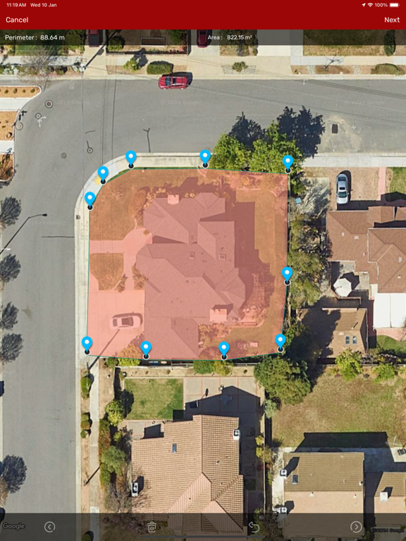 Screenshot #6 pour GPS Area Measurements