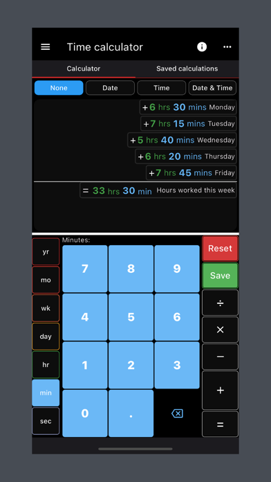Time Calculator Tools Screenshot