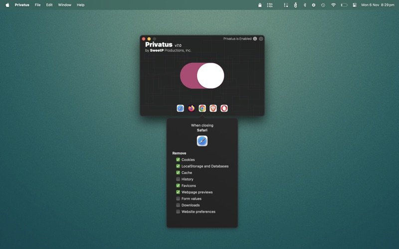 Privatus - privacy manager Screenshots