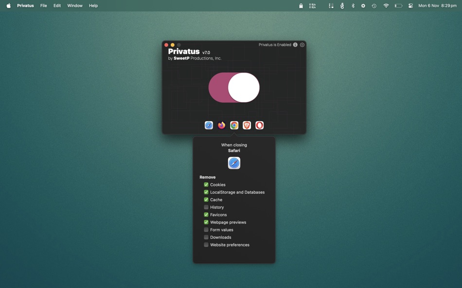 Privatus - privacy manager - 7.0.3 - (macOS)