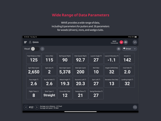Golfzon WAVE Skills iPad screenshot 6 - Sports app