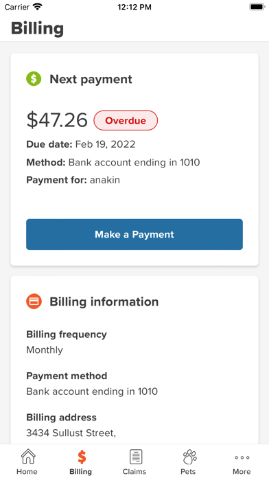 ASPCA Pet Health Insurance Screenshot