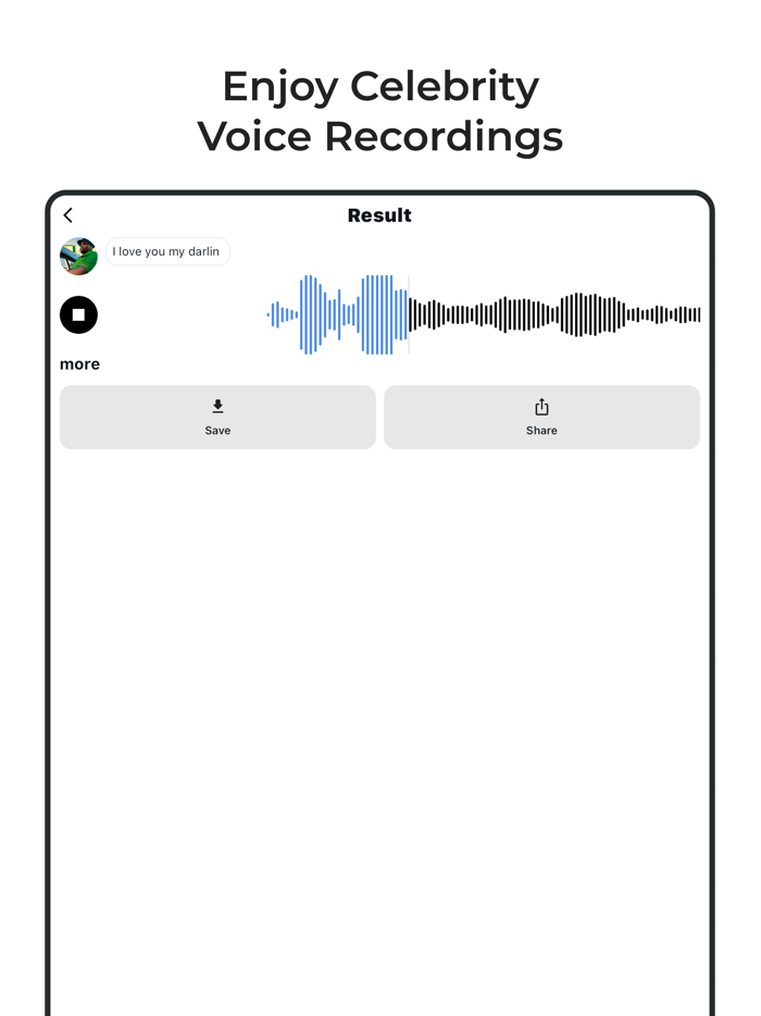 VoiceApp Celebrity Cloner