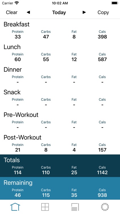 Trackit Macronutrient Tracker