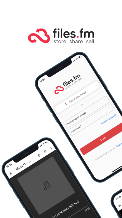 Files.fm Cloud storage Screenshot