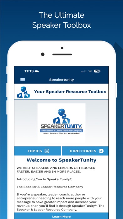 Speakertunity Screenshot