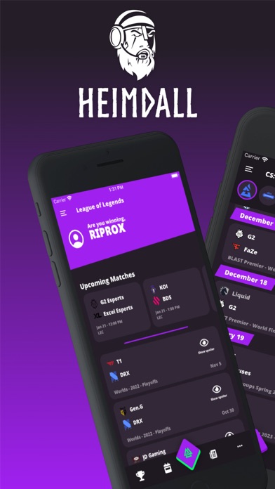 Screenshot #1 pour Heimdall: Esports Companion