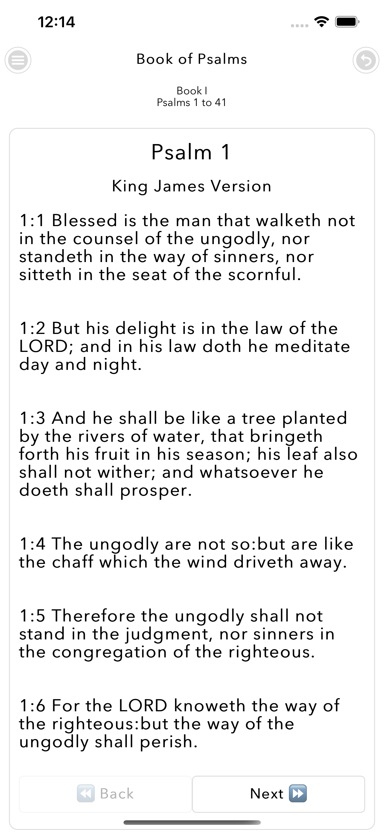 Book of Psalms