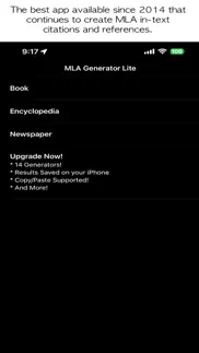 mla generator lite iphone screenshot 2