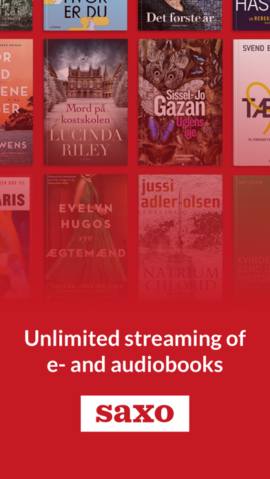 Saxo: Audiobooks & E-books Screenshot