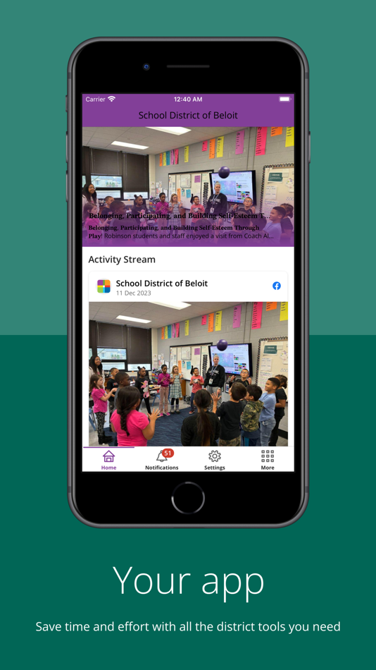 #1. School District of Beloit (iOS) De: SCHOOL DISTRICT OF BELOIT