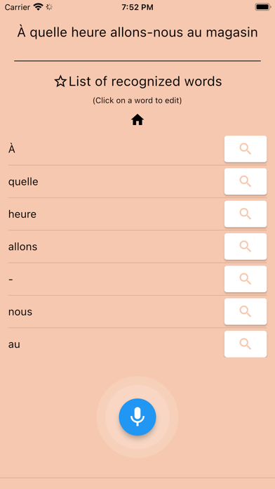 AI French Dictionary Screenshot