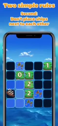 Islands and Ships logic puzzle - Screenshot 2