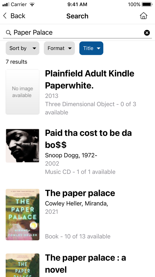#3. Plainfield Area Public Library (iOS) 由: Plainfield Public Library App