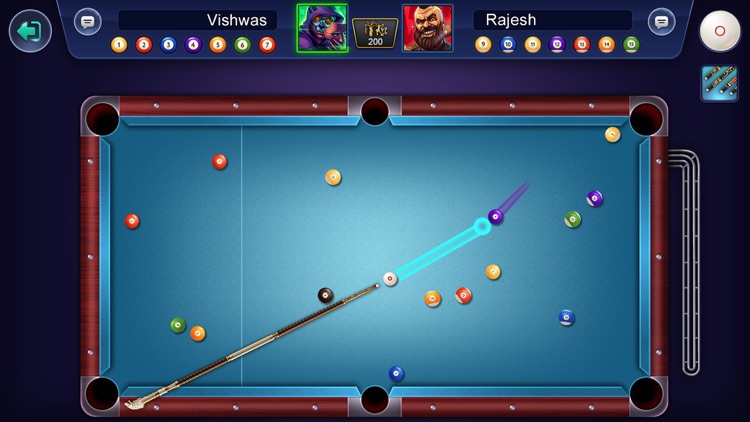 8 ball shop pool long line