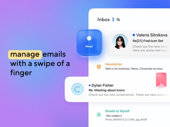 Screenshot #5 pour Email App de Mail.ru pour tous