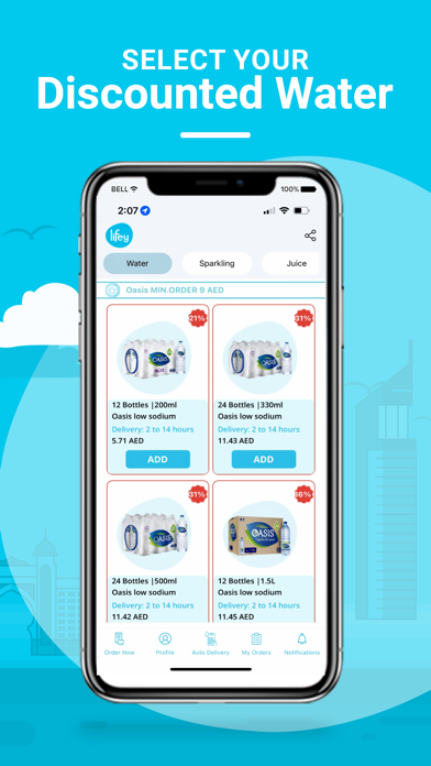 Lifey Water Delivery Deals UAE Screenshot