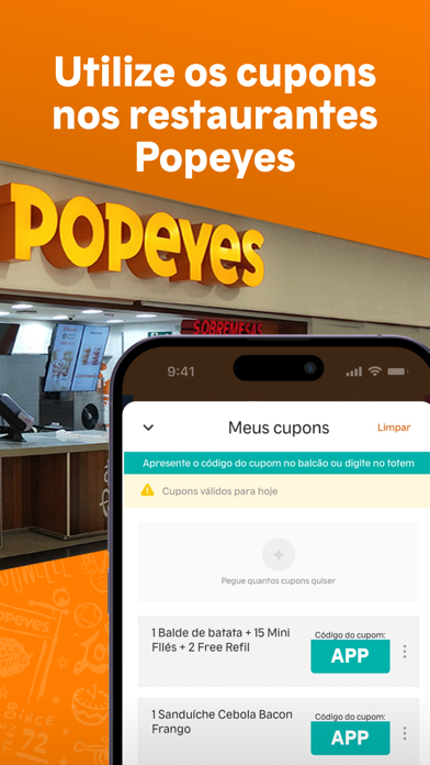 Popeyes Brasil Screenshot