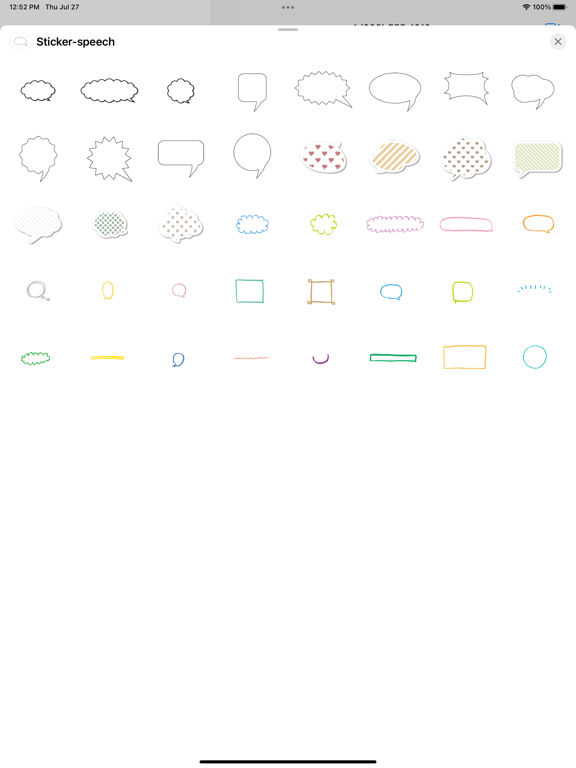 Screenshot #4 pour autocollant Speech bubble