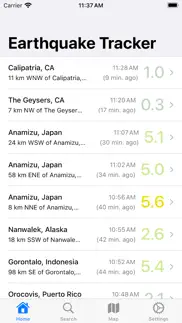quakewatch+ iphone screenshot 1