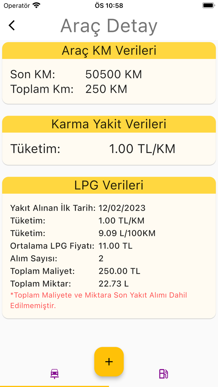 Yakıt Takip Uygulaması
