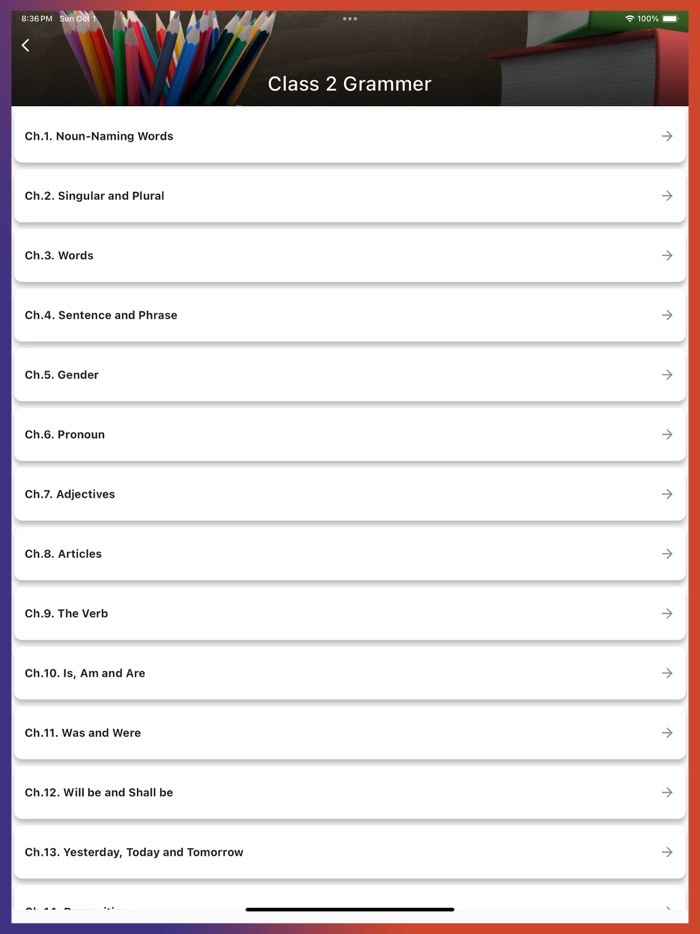 Class 2 English Grammar Book