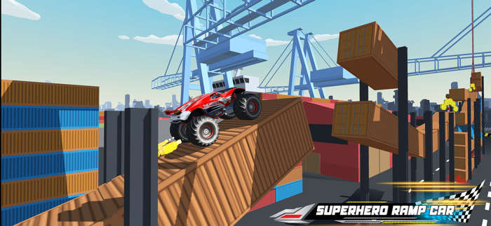 Superhero Mega Car Stunt