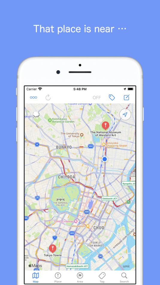 #1. Keep@Place (iOS) 由: G-SOFT