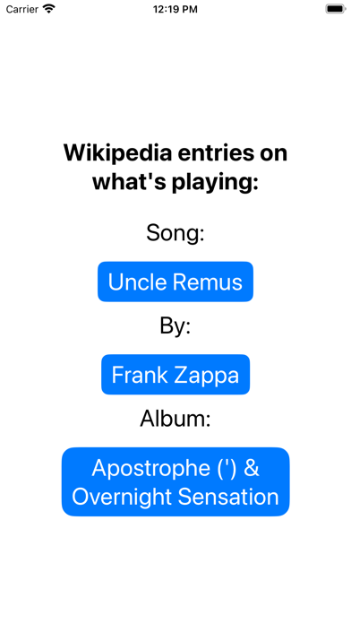 WhatsPlaying Screenshot