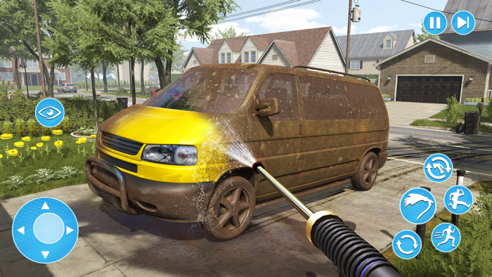 Power Wash Car Cleaning Games
