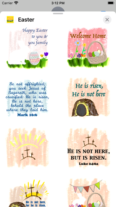 Easter Blessings stickers Screenshot