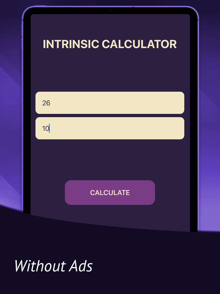 Intrinsic Calculator - No Ads