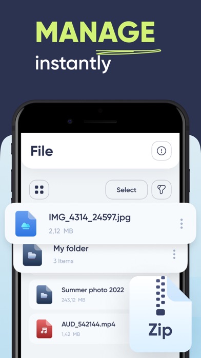 Zip Extractor & RAR Opener App Screenshot 4 - AppWisp.com Zip Extractor & RAR Opener App Screenshot 4 - AppWisp.com