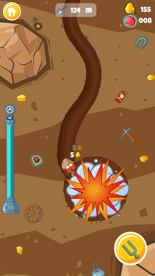 #2. Diggy Miner: Gold Rush (iOS) Podle: Coolmath.com, LLC