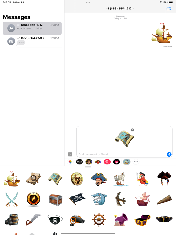 Screenshot #4 pour I am Pirate Stickers