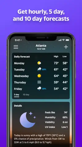 Game screenshot Yahoo Weather apk