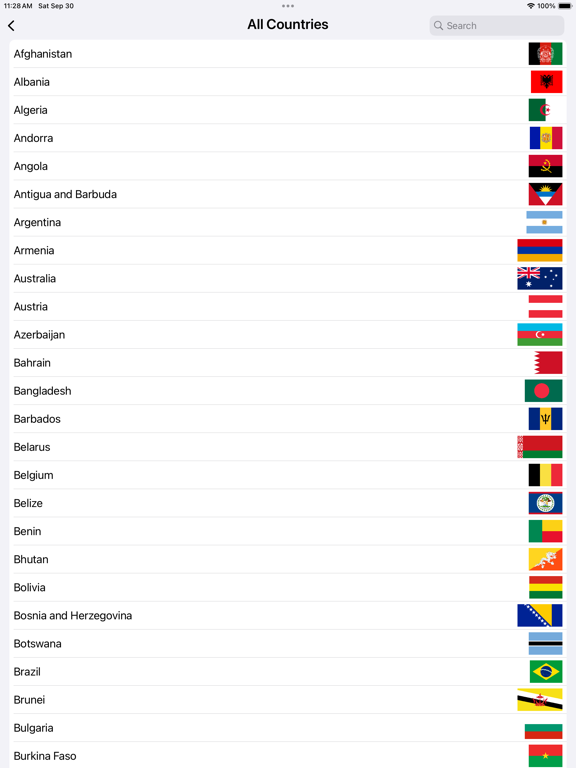 Screenshot #6 pour Flags and Countries