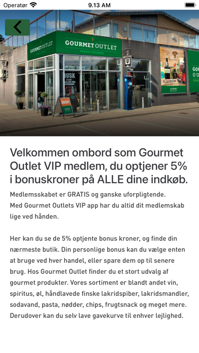 Gourmet Outlet Screenshot