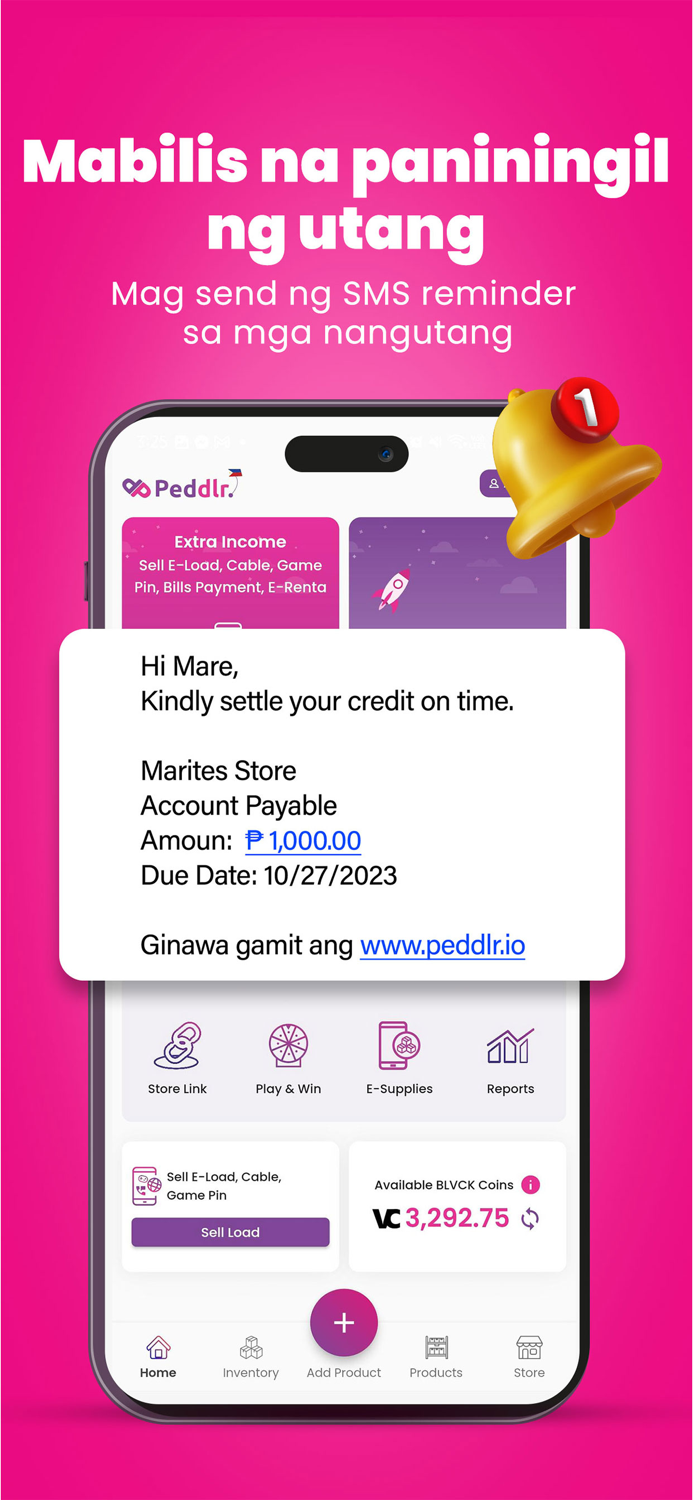 Peddlr POS Inventory and Load