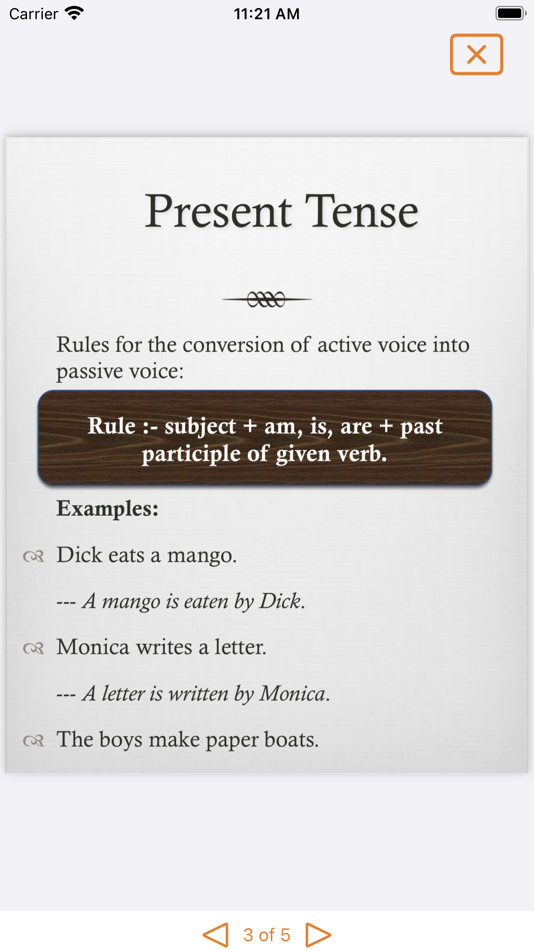 #3. Grammar: Active Passive Voice (iOS) 由: Webrich Software Limited