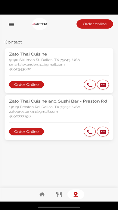 Zato Thai Cuisine Screenshot