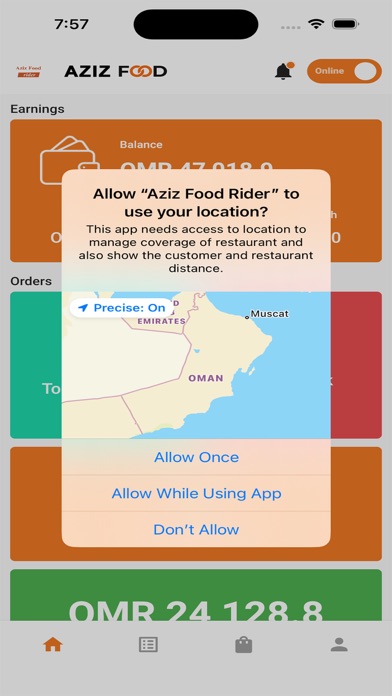 Aziz Food Rider Screenshot 4 - AppWisp.com Aziz Food Rider Screenshot 4 - AppWisp.com