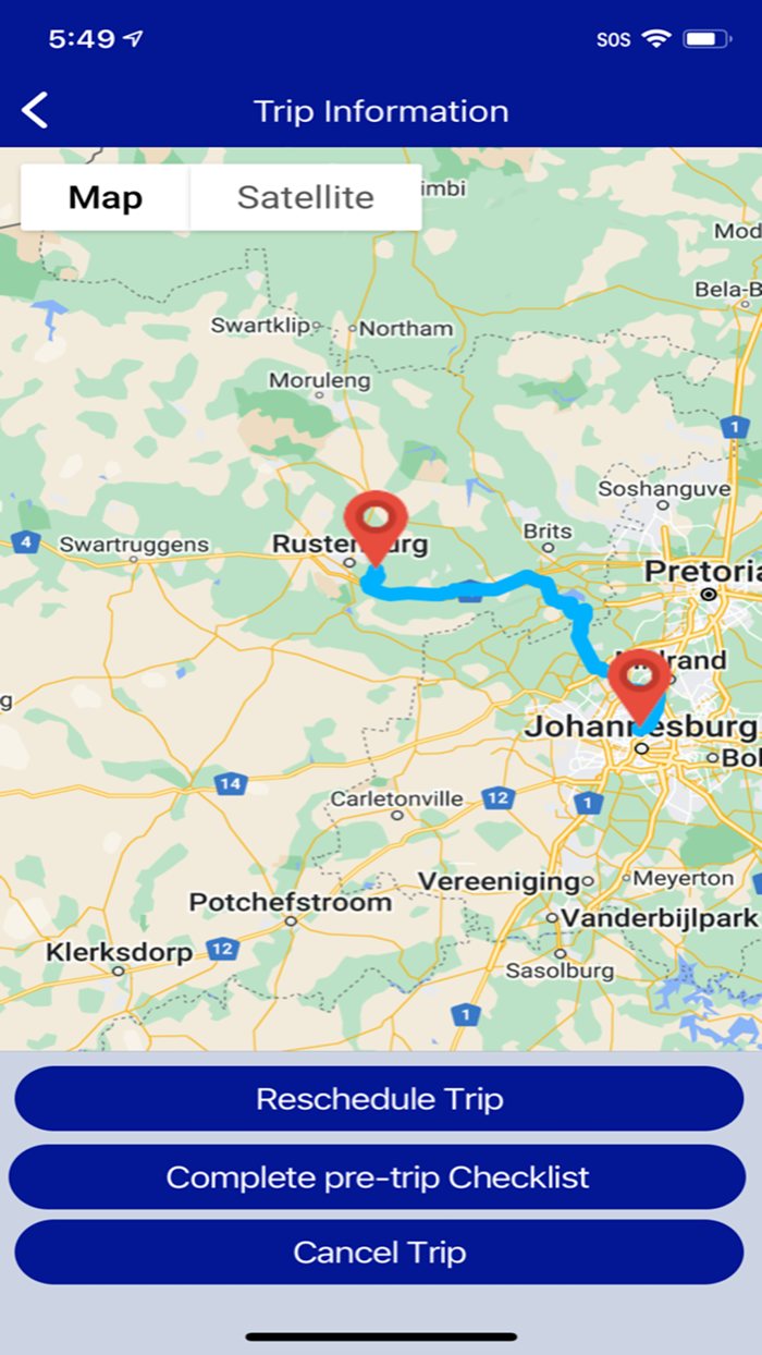 Anglo American Road Travel App