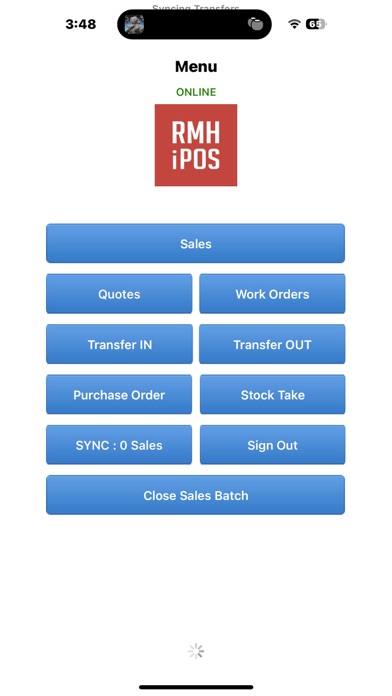 RMH iPOS Screenshot